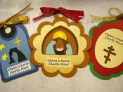 Image of Christ is Born Ornament Trio Kit