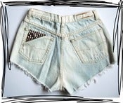 Image of Bleached Studded Shorts