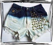 Image of Ombré Studded Shorts