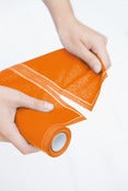Image of SUZANNE CUMMINGS featuring MYdrap Cocktail Napkins (Mustard Yellow/Orange)