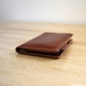 Image of Brown Leather Passport Holder
