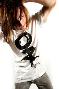Image of Black Logo White Tee