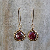 Image of Gemma Earring-Garnet