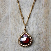 Image of Gemma Necklace-Garnet
