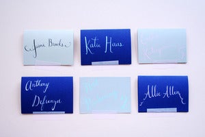 Image of Custom calligraphy place cards