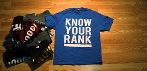 Image of ***KNOW YOUR RANK*** Blue/White