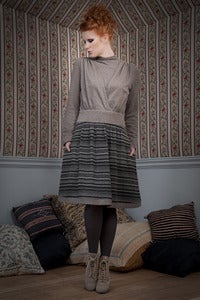 Image of robe HERMIONE steppe/folk gris