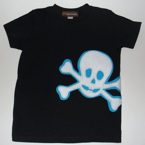Image of SKULL APPLIQUE T-SHIRT