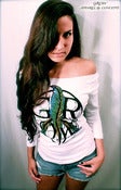 Image of "GROW Peace Symbol" - Boat Neck