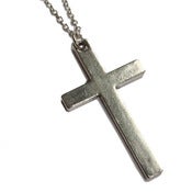 Image of Distressed cross necklace