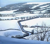 Image of Low Sun on Esk Valley Snow