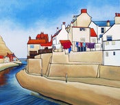 Image of Red White and Blue Washing Staithes