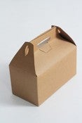 Image of Kraft Natural Gable Gift Box 9.5 x 9 x 5