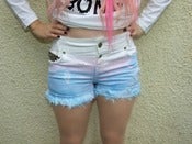 Image of 'Sailor's Warning' Distressed Shorts