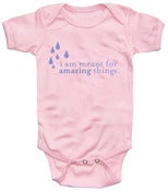 Image of Baby Onesies - "I Am Meant for Amazing Things" (PINK)