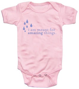 Image of Baby Onesies - "I Am Meant for Amazing Things" (PINK)