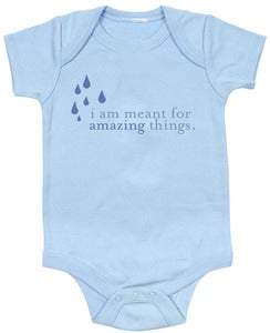Image of Baby Onesies - "I Am Meant for Amazing Things" (BLUE)