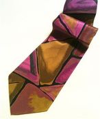 Image of The Silky Abstract Entourage Tie