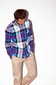 Image of Purple Flannel Check Shirt