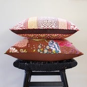 Image of Anokhi Cotton Hand Block Printed Cushion Cover 45 x 45 cm, 18 inch