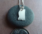 Image of Tiny Mississippi State Necklace