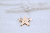Image of Tiny Initialed Star Necklace