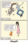Image of 11x17 Print - Cat vs Dog