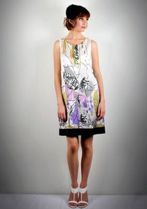 Image of water colour shift dress