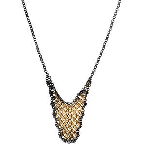 Image of Large Drop Mesh Necklace
