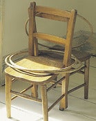 Image of Daisy Hardcastle childrens chair £30  we can paint  crates too 25.00 each them in Farrow and Ball P