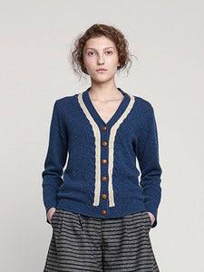 Image of Bobbi Shetland Wool Cardigan<br>- Was £160 -