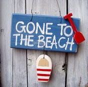 Image of Daisy Hardcastle Gone to Beach sign 