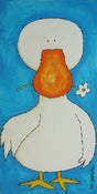 Image of Mr. Robert mixed media on canvas from the series "The Vegan's fan club"