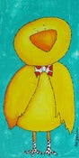 Image of Mr. Paco mixed media on canvas from the series "The Vegan's fan club"
