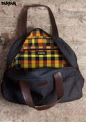 Image of Chambray/Leather Bowling Bag