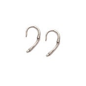 Image of silver one piece branch hook earrings (E03sil)