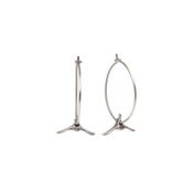 Image of silver caudal vertebrae hoop earrings (E01sil)