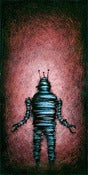 Image of "Solo RobotC Red" <br> Size: 12x6" <br> 2nd photo shows size
