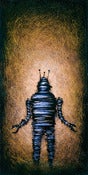 Image of "Solo RobotC Yellow" <br> Size: 12x6" <br> 2nd photo shows size