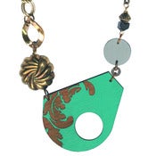 Image of Green baroque necklace