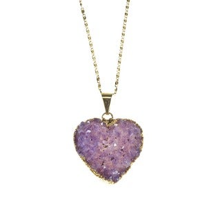 Image of Amethyst Heart Necklace