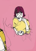 Image of 'KIRSTY PINK DRINKS TEA' NOTEBOOK