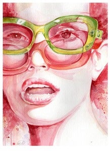 Image of PRADA *original watercolor