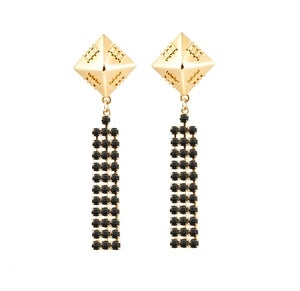 Image of Kiya earrings - Jet