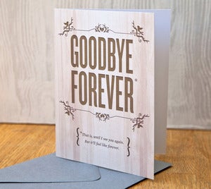 Image of Goodbye Forever
