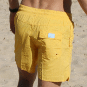 Image of Classic beach shorts - Pale Yellow
