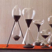 Image of Small Black Sand Hourglass 