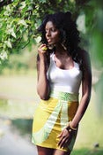 Image of Silk and Cotton Bow Detailed Skirt