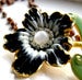 Image of Black Poppy Necklace