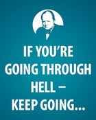 Image of Winston Churchill quotations - set of 3 10x8 prints
